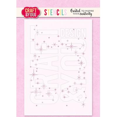 Craft & You Design Stencil - Sparks Wreath