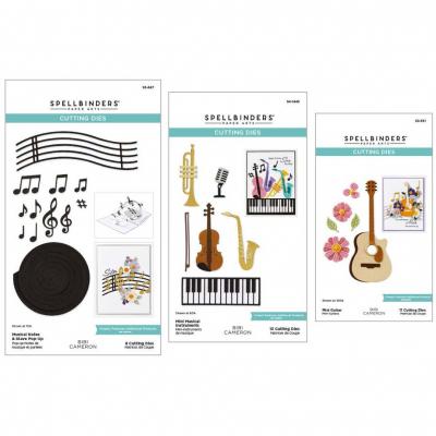 Spellbinders Bibi's Musical Notes Die Bundle - Small Instruments