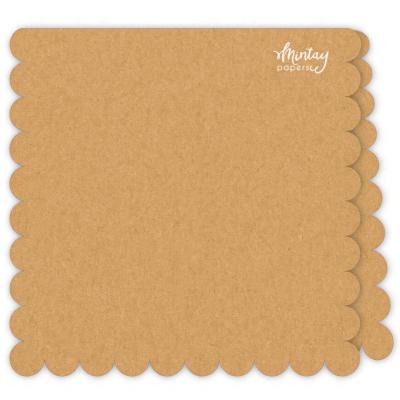 Mintay Papers -  Scalloped Card Base Kraft