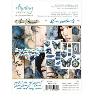 Mintay Art Journal Paper Pad - Blue Portraits