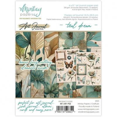 Mintay Art Journal Paper Pad - Teal Dream