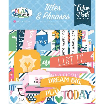 Echo Park Plan On It - Titles & Phrases