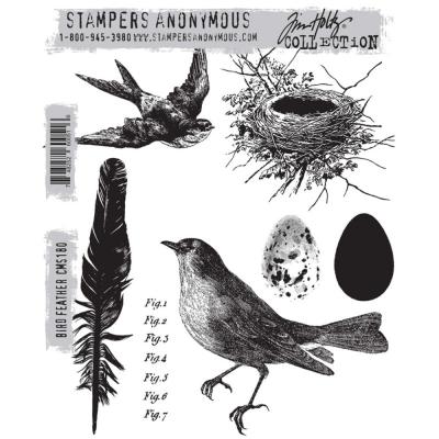 Stampers Anonymous Tim Holtz Stempel - Bird Feather