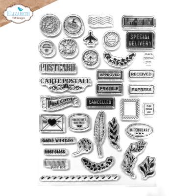 Elizabeth Craft Designs Romantic Revival Stempel - Postcard Parts