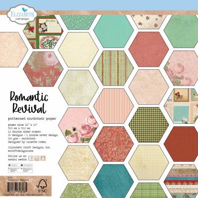 Elizabeth Craft Designs Romantic Revival - Patterned Cardstock Paper