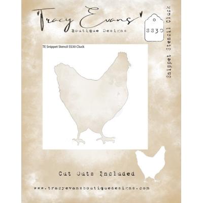 Tracy Evans Stencil - Cluck