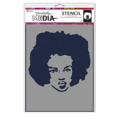 Ranger Dina Wakley MEdia Stencil - Proud Woman