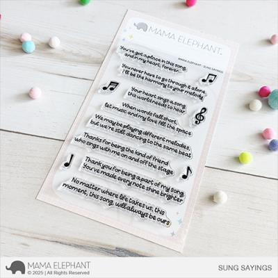 Mama Elephant Stempel - Sung Sayings
