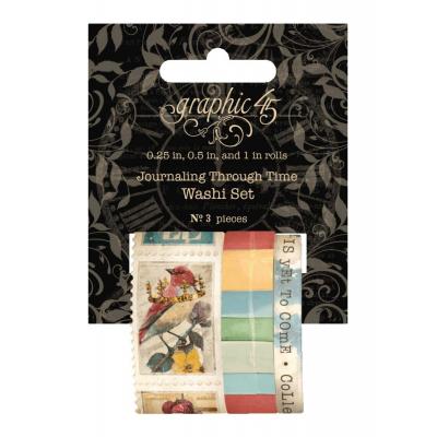 Graphic 45 Journaling Through Time - Washi Tape Set