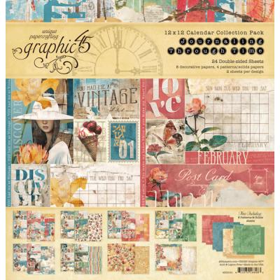 Graphic 45 Journaling Through Time - Calendar Collection Pack