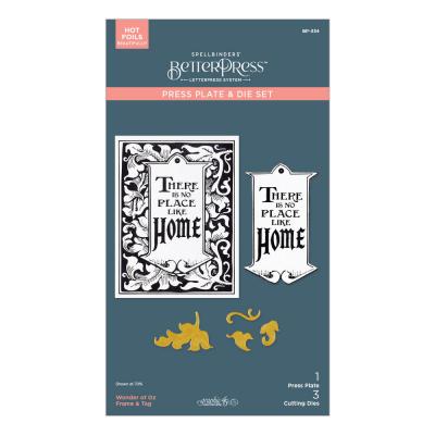 Spellbinders Wonder of Oz BetterPress Plate & Die Set - Frame & Tag