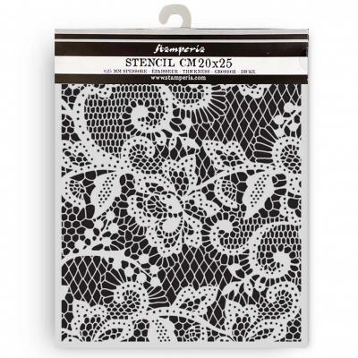 Stamperia Quiet Days Stencil - Floral Lace