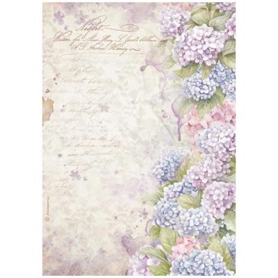 Stamperia Quiet Days Rice Paper - Hydrangea