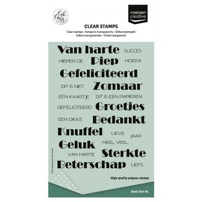 Vaessen Creative Stempel - Niederländische Texte