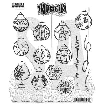 Stampers Anonymous Dylusions Stempel - Hanging Your Baubles