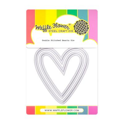 Waffle Flower Dies - Double Stitched Hearts
