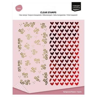Vaessen Creative Stempel - Herzen & Blumen