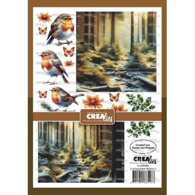 Crealies Cutting Sheet Winter F
