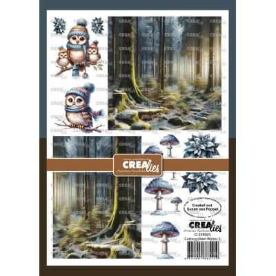 Crealies Cutting Sheet Winter E