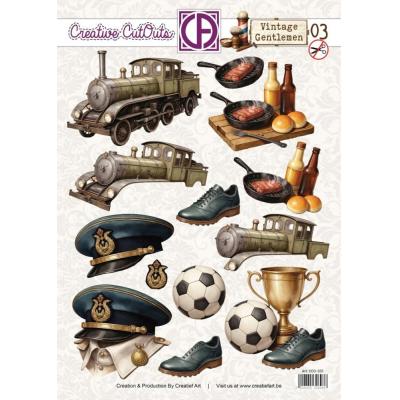 Creatief Art Vintage Gentlemen 3 - Creative CutOuts