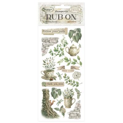 Stamperia Herbarium Silvae Rub-On - Tea Time