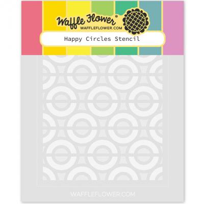 Waffle Flower Stencil - Happy Circles