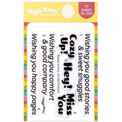 Waffle Flower Stempel - Simple Joy Sentiments
