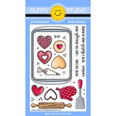 Sunny Studios Stempel - Baked With Love
