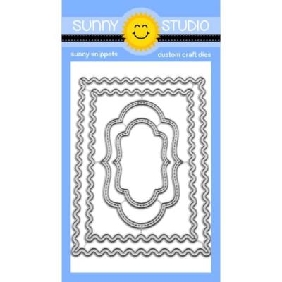 Sunny Studios Cutting Dies - Icing Rectangle Frame