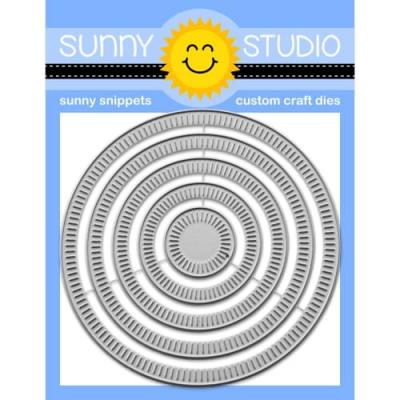 Sunny Studios Cutting Dies - Radiating Circles