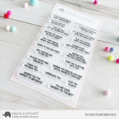 Mama Elephant Stempel - Years Remembered