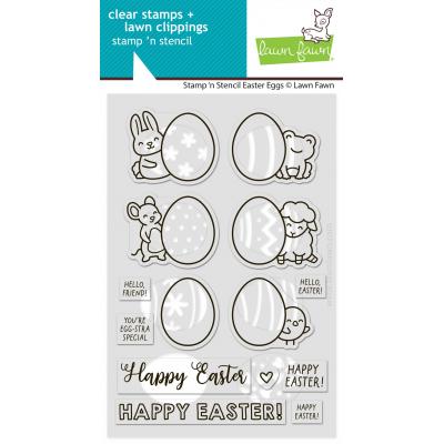 Lawn Fawn Stamp 'N Stencil - Easter Eggs