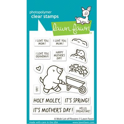 Lawn Fawn Stempel - A Mole Lot Of Flowers