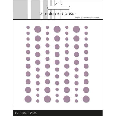 Simple and Basic Matte Enamel Dots - Heather