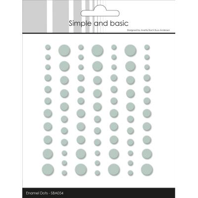 Simple and Basic Matte Enamel Dots - Eucalyptus