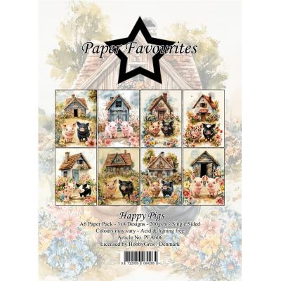 Paper Favourites Paper Pad - Happy Pigs