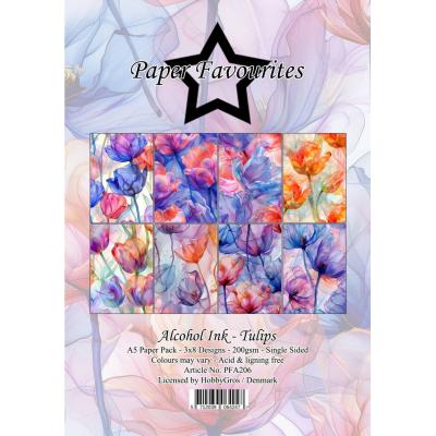 Paper Favourites Paper Pad - Alcohol Ink Tulips