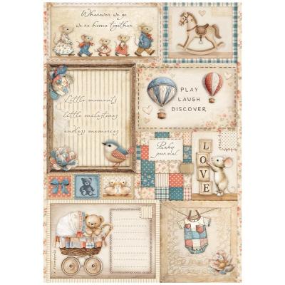 Stamperia Baby Rice Paper - Cards