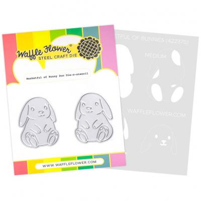 Waffle Flower Dies - Basketful Of Bunny Duo