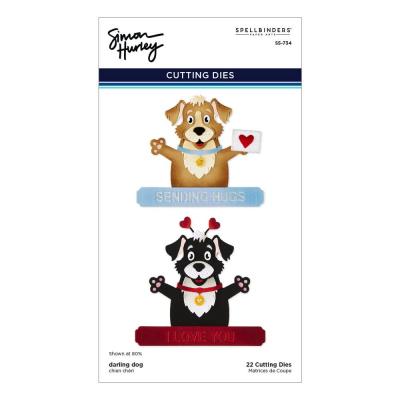 Spellbinders Sending Hugs Etched Dies - Darling Dog