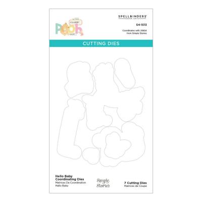 Spellbinders Say Cheese Classic Pooh Baby Etched Dies - Hello Baby