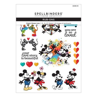 Spellbinders Classic Mouse Love Rub-Ons