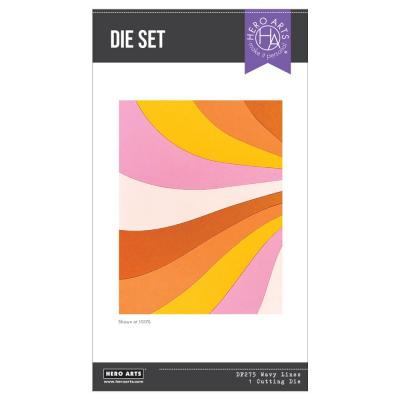 Hero Arts What A Ride Dies - Wavy Lines