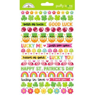 Doodlebug Design Lucky Me - Puffy Icons Stickers