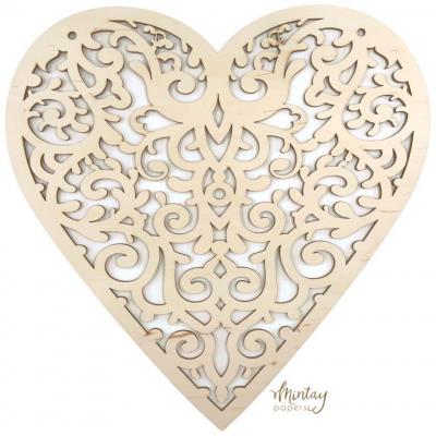 Mintay Papers Woodies Decor - Heart Hanger