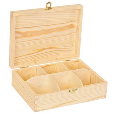 Kippershobby Teekiste mit 6 Fächern