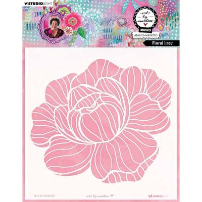 StudioLight Art By Marlene Stencil - Floral Lines