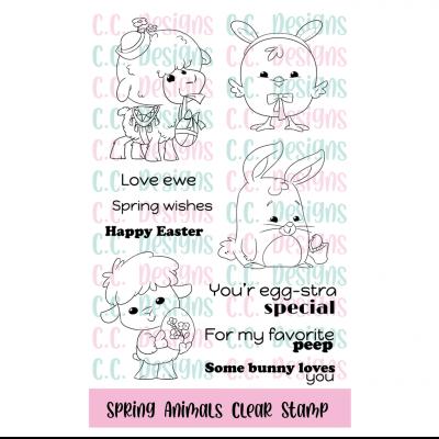 C.C. Designs Stempel - Spring Animals