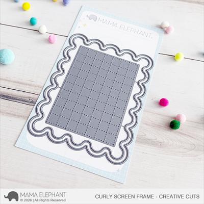 Mama Elephant Creative Cuts - Curly Screen Frame