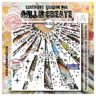 Aall and Create Solar Pulse Stencil - Radiant Rise